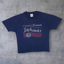 Load image into Gallery viewer, Vintage 90's Hanes Kansas Jayhawks University Souvenir Graphic Single Stitch T-Shirt
