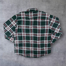 Load image into Gallery viewer, Vintage Langkun Green Plaid Flannel Shirt L XL Lumberjack Grunge Workwear Check
