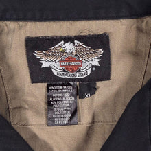 Load image into Gallery viewer, Harley Davidson American Legend Shirt Mens XL Embroidered Black Brown Biker
