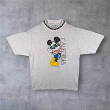 Load image into Gallery viewer, Vintage Velva Sheen Disney "California " Mickey Mouse Graphic Grey Single Stitch T-Shirt
