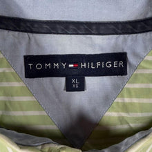 Load image into Gallery viewer, Tommy Hilfiger Green White Striped Short Sleeve Cotton Button-Down Shirt
