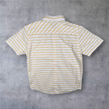 Load image into Gallery viewer, Patagonia Lightweight Bluffside Shirt Mens M Yellow Stripe Organic Cotton 54121

