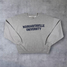 Load image into Gallery viewer, Margaritaville University USA Tourist Souvenir Spellout Graphic Grey Sweatshirt

