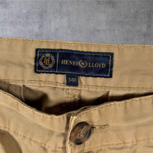 Load image into Gallery viewer, Henri Lloyd Men's Chinos Size 34R Beige Straight Casual Trousers
