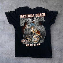 Load image into Gallery viewer, Daytona Beach Bike Week (2016) “75th Annual” Biker Souvenir Graphic T-Shirt
