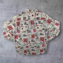 Load image into Gallery viewer, Vintage 90's Mae Fashion Made In Italy Cowboy Western Patterned Long Sleeve Shirt
