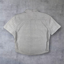 Load image into Gallery viewer, Levi's White Navy Blue Floral Patterned Point Collar Cotton Short Sleeve Shirt
