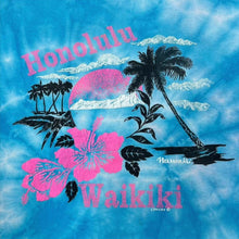 Load image into Gallery viewer, Vintage 90’s Delta Honolulu “Waikiki” Hawaii  Souvenir Single Stitch Tie Dye T-Shirt
