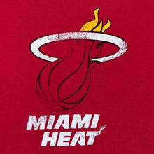 Load image into Gallery viewer, Fanatics NBA Miami Heat Basketball Distressed Style Logo Graphic Red T-Shirt
