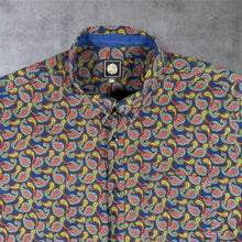 Load image into Gallery viewer, Pretty Green Shirt Mens Medium Paisley Psychedelic Mod Multicolour Short Sleeve M

