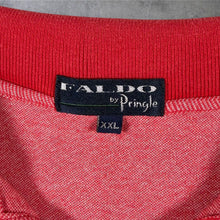 Load image into Gallery viewer, Vintage Faldo By Pringle Red Patterned Cotton Golf Short Sleeve Polo Shirt
