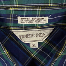 Load image into Gallery viewer, Vintage Timber Run "Woven Gingham" Western Cowboy Check Long Sleeve Popper Shirt
