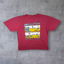 Load image into Gallery viewer, Early 00's Weird Fish "Billy The Squid" Cartoon Graphic Faded Red Cotton T-Shirt
