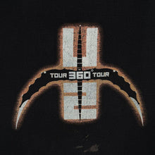 Load image into Gallery viewer, U2 360 Tour 2009 T Shirt L Fruit Of The Loom Black Concert Band Tee
