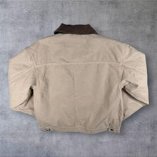 Load image into Gallery viewer, BDG Urban Outfitters Canvas Workwear Jacket M Beige Corduroy Collar Skater
