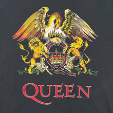 Load image into Gallery viewer, Amplified "Queen" Rock Music Band Graphic Washed Black Short Sleeve T-Shirt
