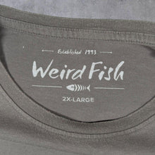 Load image into Gallery viewer, Weird Fish Elfish Parody Cartoon Graphic Faded Grey Cotton T-Shirt
