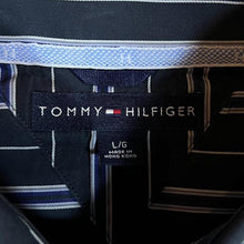 Load image into Gallery viewer, Tommy Hilfiger Multi Striped Long Sleeve Cotton Button-Up Dress Shirt
