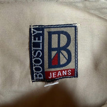 Load image into Gallery viewer, Vintage Boosley Jeans Cowboy Western Beige Cotton Long Sleeve Popper Shirt
