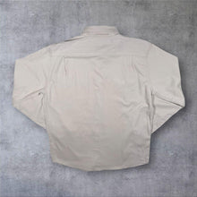 Load image into Gallery viewer, Wrangler "Flex For Comfort" Classic Beige Cotton Spandex Blend Long Sleeve Shirt
