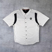 Load image into Gallery viewer, Harley Davidson H-D Performance Shirt White Black Vented Mechanic Biker
