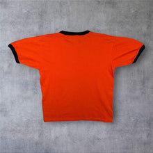 Load image into Gallery viewer, Vintage Bulletin NHL Philadelphia Flyers Ice Hockey Logo Graphic Orange Ringer T-Shirt
