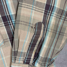 Load image into Gallery viewer, Vintage Dee Cee Brand Cowboy Western Check Long Sleeve Popper Flannel Shirt
