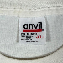 Load image into Gallery viewer, Vintage Anvil "Tennis Auction &amp; Ball Tournament" Graphic White Single Stitch T-Shirt
