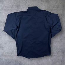 Load image into Gallery viewer, Vintage OshKosh B'Gosh Work Shirt LT Large Tall Navy Snap Front Workwear
