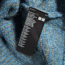 Load image into Gallery viewer, UNIQLO U Womens Wool Alpaca Blend Jumper Blue Brushed Fluffy Mock Neck Size L
