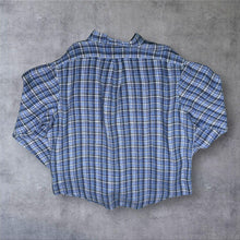 Load image into Gallery viewer, Ralph Lauren Mens XXL 100% Linen Shirt Blue Plaid Check Button Down Pony
