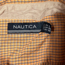 Load image into Gallery viewer, Nautica Classic Orange Check Long Sleeve Button-Down Shirt
