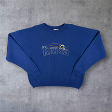 Load image into Gallery viewer, Vintage Cadre Athletic NFL St. Louis Rams Football Embroidered Blue Sweatshirt
