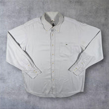 Load image into Gallery viewer, Vintage Lacoste Pale Grey-Blue Long Sleeve Cotton Button-Down Shirt
