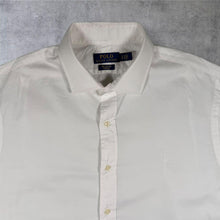 Load image into Gallery viewer, Polo Ralph Lauren 17 43 XL White Cotton Stretch Shirt Tonal Pony Long Sleeve
