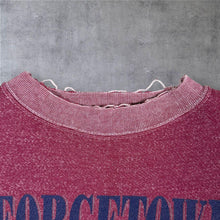 Load image into Gallery viewer, Vintage 90s Tultex Georgetown Hoyas Bulldog Sweatshirt Burgundy Distressed Large
