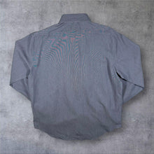 Load image into Gallery viewer, CK Calvin Klein "Slim Fit Performance Non Iron" Blue Long Sleeve Cotton Dress Shirt
