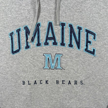 Load image into Gallery viewer, Pro Player "Umaine Black Bears" Embroidered College Raglan Grey Navy Hoodie
