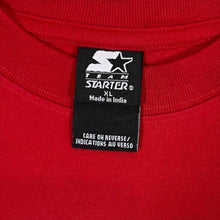 Load image into Gallery viewer, Vintage Starter NCAA Wisconsin Badgers College Logo Spellout Graphic Red T-Shirt
