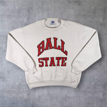 Load image into Gallery viewer, Vintage 90s Russell Athletic Ball State Sweatshirt Large Made USA Collegiate

