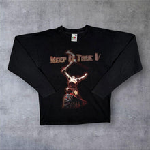 Load image into Gallery viewer, Vintage 2005 Keep It True V Festival Long Sleeve Shirt S XS Virgin Steele Raven
