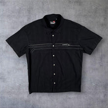 Load image into Gallery viewer, Vintage Y2K Quiksilver Mens XL Black Embroidered Shirt 00s Surf Skate Short Sleeve
