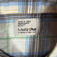 Load image into Gallery viewer, Meltin' Pot Womens XL Western Plaid Shirt Pearl Snap Short Sleeve Y2K
