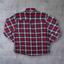 Load image into Gallery viewer, Mens XXL Red Tartan Flannel Shirt 100% Cotton Plaid Lumberjack Grunge 45/46
