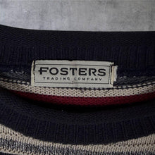 Load image into Gallery viewer, Vintage 90s Fosters Trading Company Striped Knit Jumper Oversized Grunge
