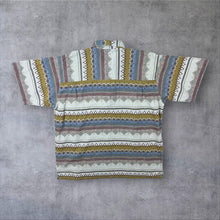 Load image into Gallery viewer, Vintage 90s John F Gee Polo Shirt Southwestern Aztec Geometric Pattern XL XXL
