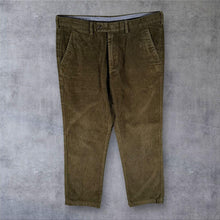 Load image into Gallery viewer, Samuel Windsor Classic Khaki Corduroy Cord Straight Leg Trousers
