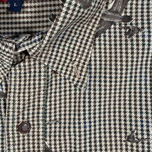 Load image into Gallery viewer, Vintage Chaps Ralph Lauren Mallard Duck Hunting AOP Houndstooth Shirt L 90s

