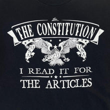 Load image into Gallery viewer, Early 00's Bayside The Constitution "I Read It For The Articles" Novelty Souvenir T-Shirt
