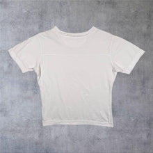 Load image into Gallery viewer, CAT Caterpillar Embroidered Logo Spellout White Cotton Short Sleeve T-Shirt
